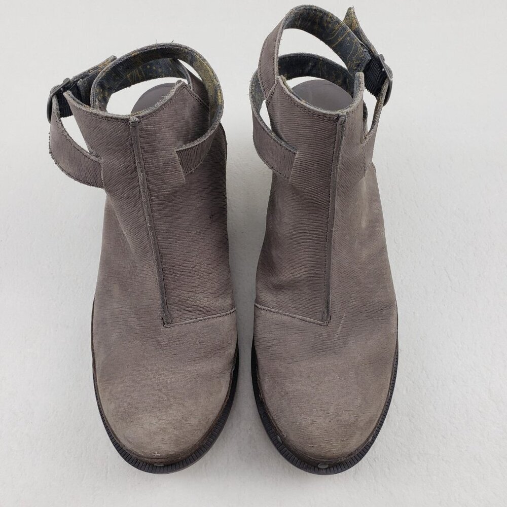 Chaco Cataluna Clog Womens 11 Nickel Gray Studded Leather Comfort Boho Bootie - Picture 7 of 16
